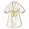 Cartoon baptismal robe with symbolism and design