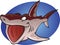 Cartoon Basking Shark