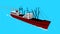 Cartoon battleship firing big guns drawing 2d animation