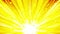 Cartoon beam animation. Shiny sun background. Sunburst rays in heaven. Abstract loop design.