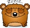 Cartoon Bear Cub Hibernating