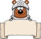 Cartoon Bear Knight Banner