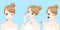 Cartoon beauty skincare woman