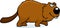 Cartoon Beaver Stalking