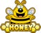 Cartoon Bee Honey Text