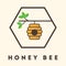 Cartoon bee house label