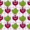 Cartoon Beet or Chard Seamless Pattern