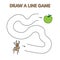 Cartoon Beetle Draw a Line Game for Kids