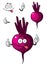 Cartoon beetroot vegetable