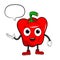 Cartoon Bell Pepper With Text