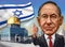Cartoon of Benjamin Netanyahu, Jerusalem as Israeli capital - Illustrated by Erkan Atay