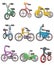 Cartoon bicycle icon