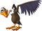 Cartoon Bird, Buzzard, Vulture, Isolated