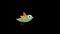 Cartoon Bird flying animation sequence