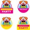 Cartoon Birthday Clown Graphic