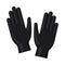 Cartoon black disposable nitrile gloves