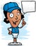 Cartoon Black Woman Coach Talking