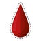 Cartoon blood drop donate donor