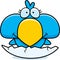 Cartoon Blue Bird Hatch