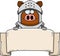 Cartoon Boar Knight Banner