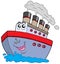 Cartoon boat