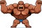 Cartoon Bodybuilder Angry