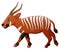 Cartoon bongo antelope