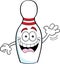 Cartoon bowling pin