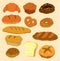 Cartoon bread icon