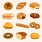 Cartoon bread icon