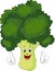 Cartoon broccoli giving thumbs up