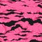 Cartoon bubblegum seamless pattern. Vector aillustration bubble gum. Seamless pattern with infinity pink bubblegum