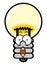 Cartoon bulb