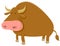 Cartoon bull farm animal