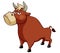 Cartoon bull Vector