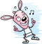 Cartoon Bunny Dancing