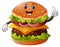 Cartoon burger giving a thumbs up