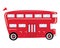 A cartoon bus. Vector illustration of transport. Picture of a bus of children.