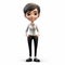 Cartoon Business Woman Figurine - Jennifer