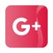 cartoon button google plus