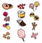 Cartoon candy icon