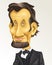 Cartoon Caricature Historical Presidente USA Abraham Lincoln washington