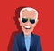Cartoon Caricature of Joe Biden, democratic candidate for US 2020 presidential election