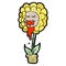 cartoon carnivorous flower