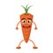 cartoon carrot ripe health icon