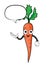 Cartoon Carrot With Text