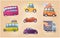 Cartoon Cars Set