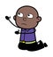 Cartoon Cartoon Bald Black Begging