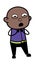 Cartoon Cartoon Bald Black Surprised in Fear