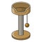 Cartoon cat scratching post for animal pet